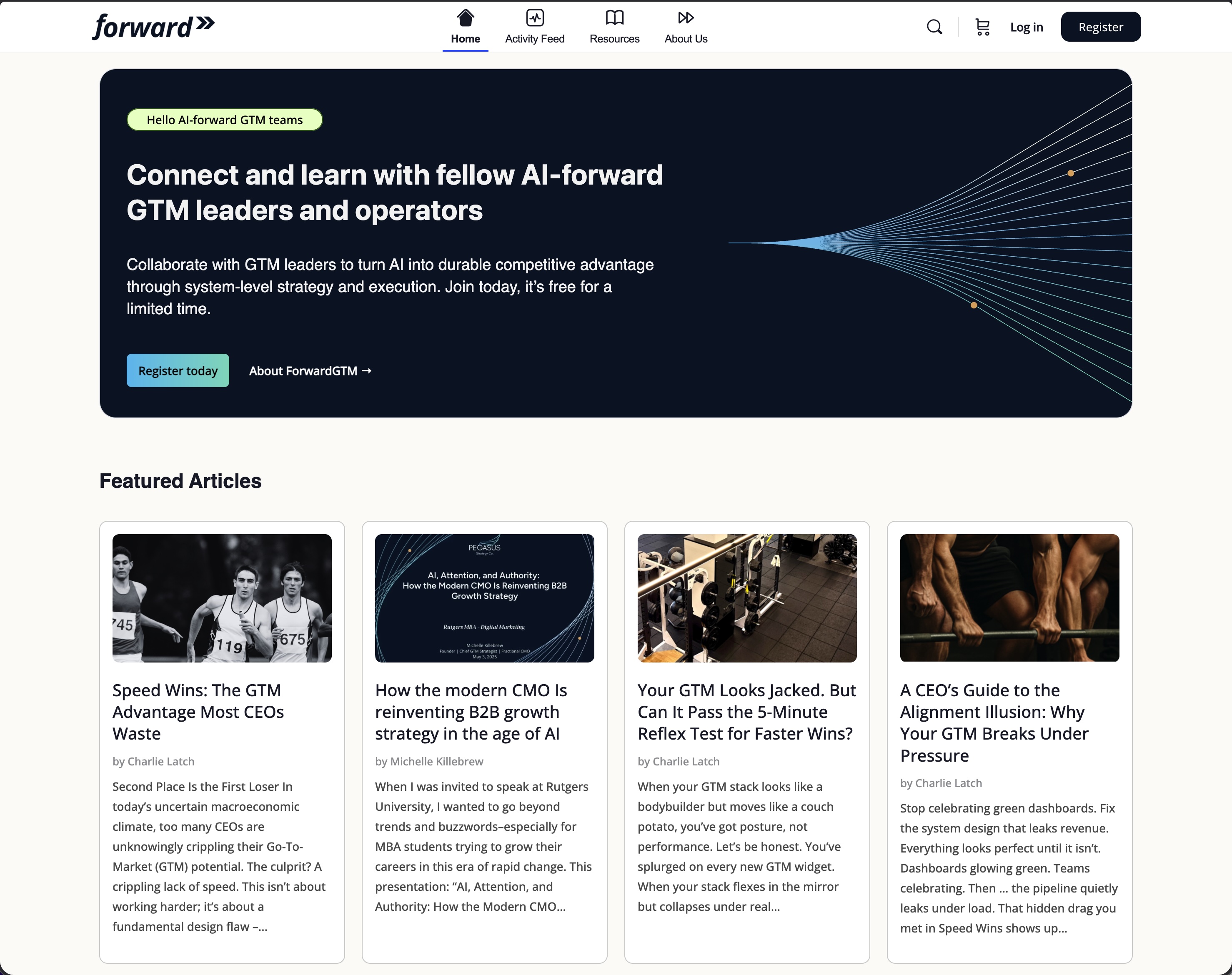 AI-Forward GTM Content Hub and Community